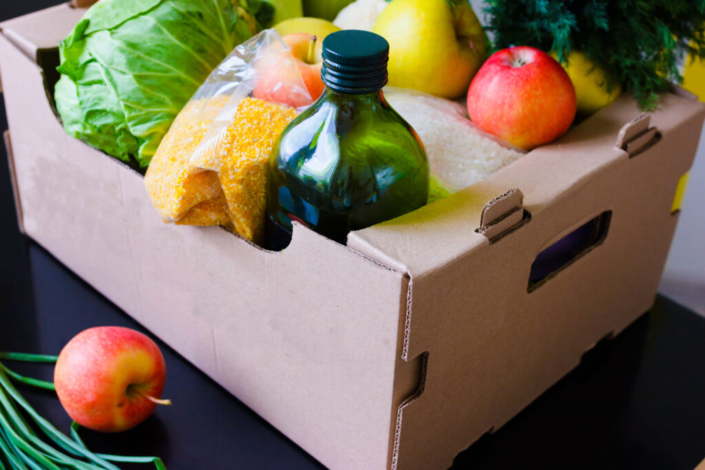 Food in box